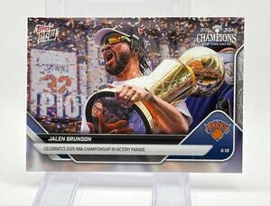 2025-26 NBA Topps NOW Jalen Brunson NBA Championship Parade New York Knicks
